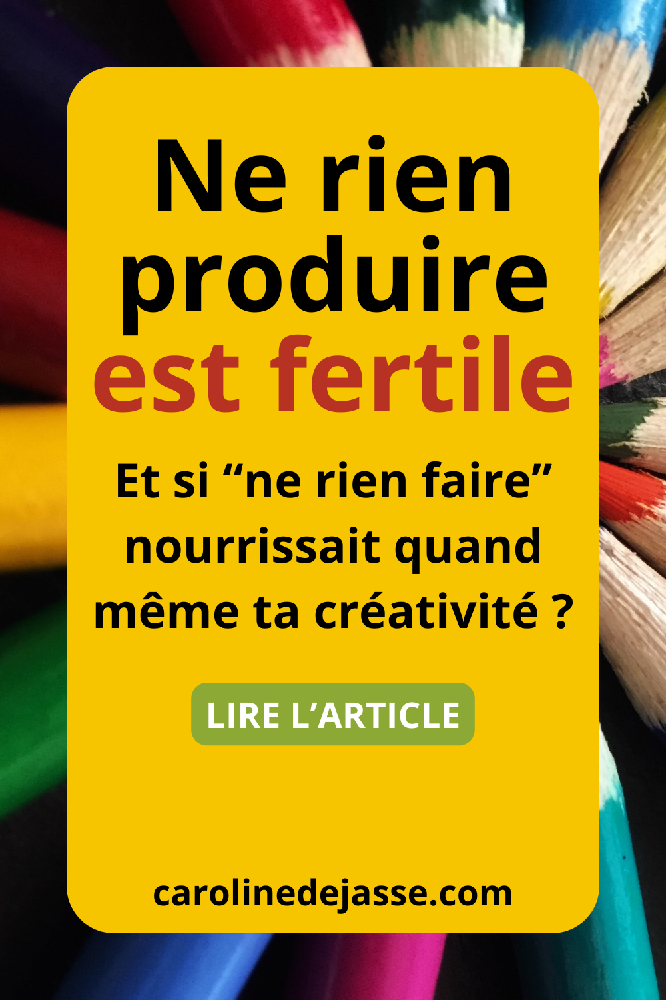 Changer de regard sur l’improductivité Changer de regard sur l’improductivité