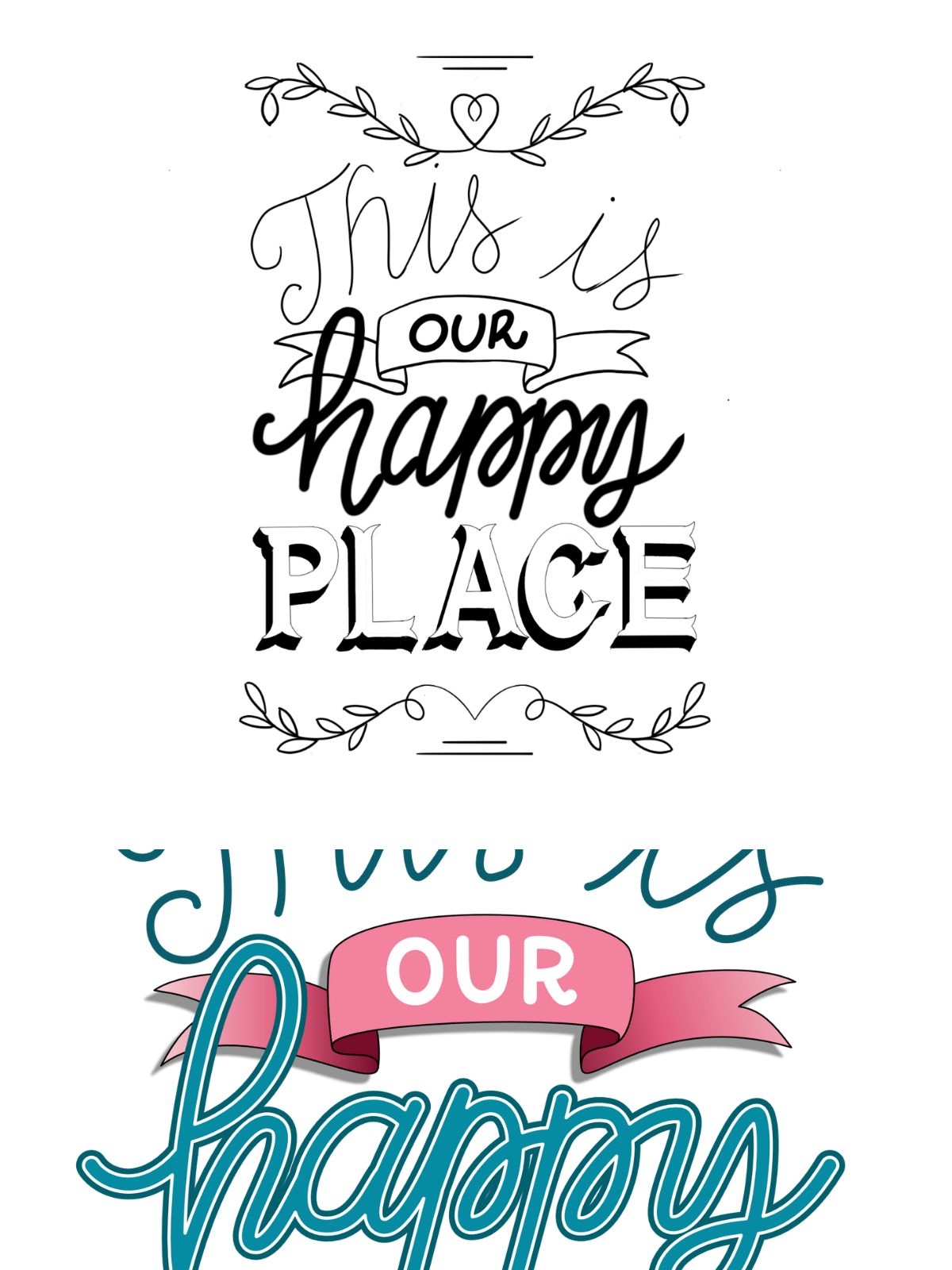 This is our happy place | Processus créatif This is our happy place | Processus créatif