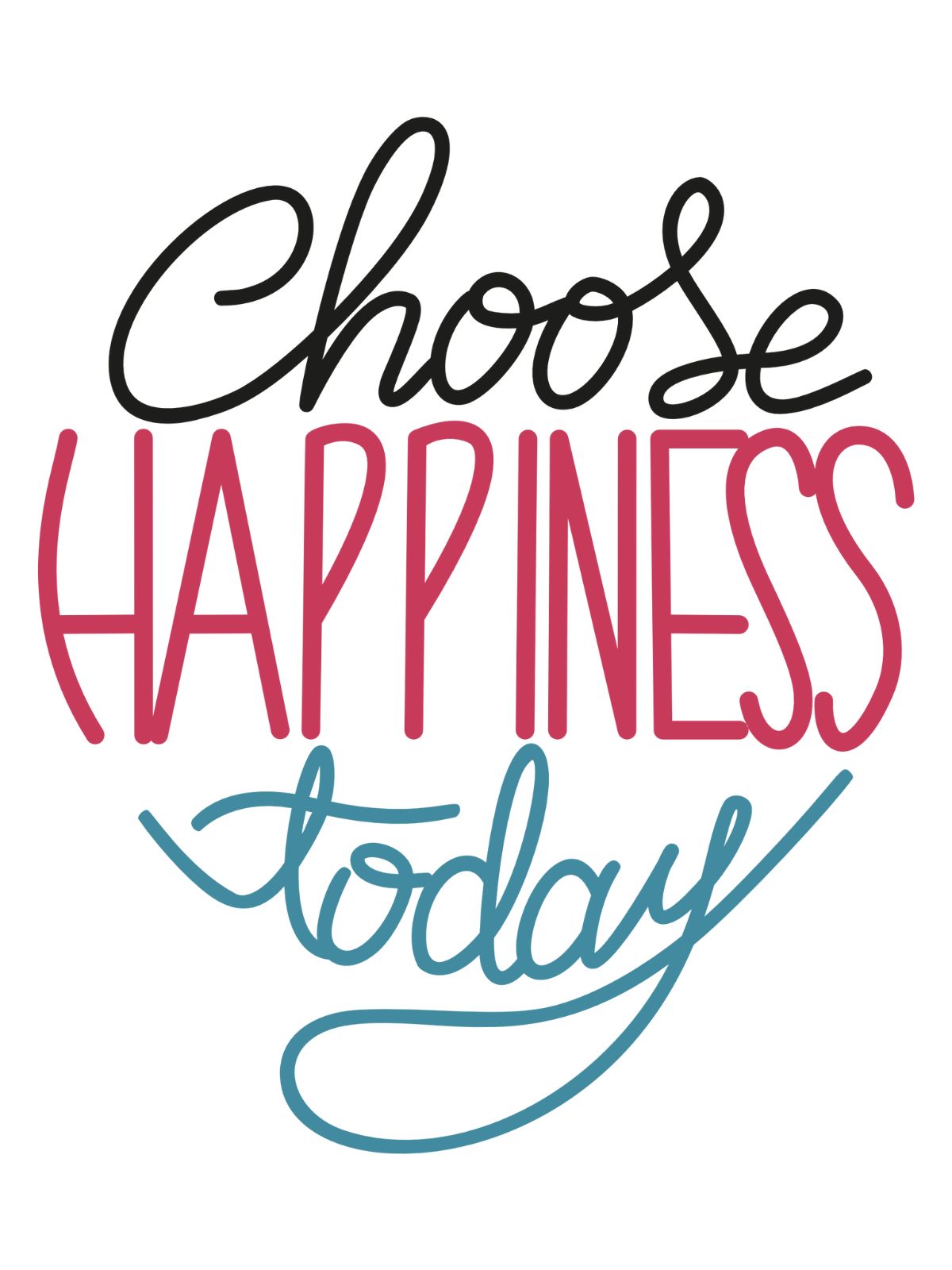 Choose Happiness Today | Processus créatif
