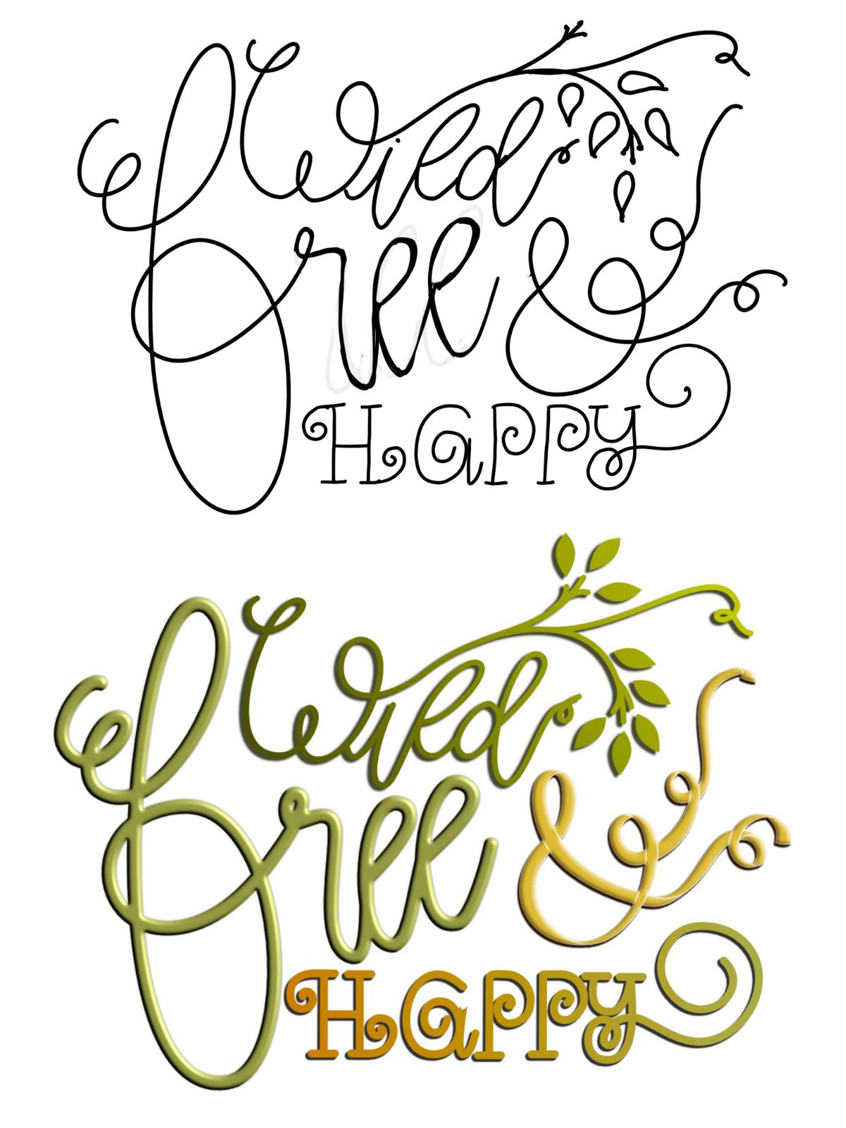 Wild, Free & Happy | Processus créatif