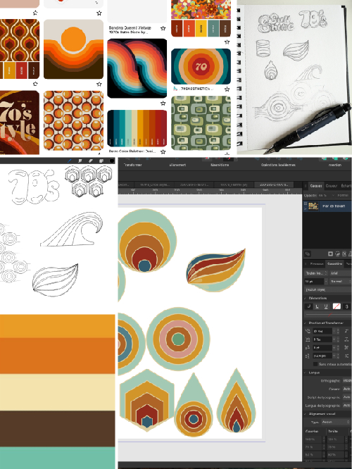 Retro Geometry | Processus créatif Retro Geometry | Processus créatif