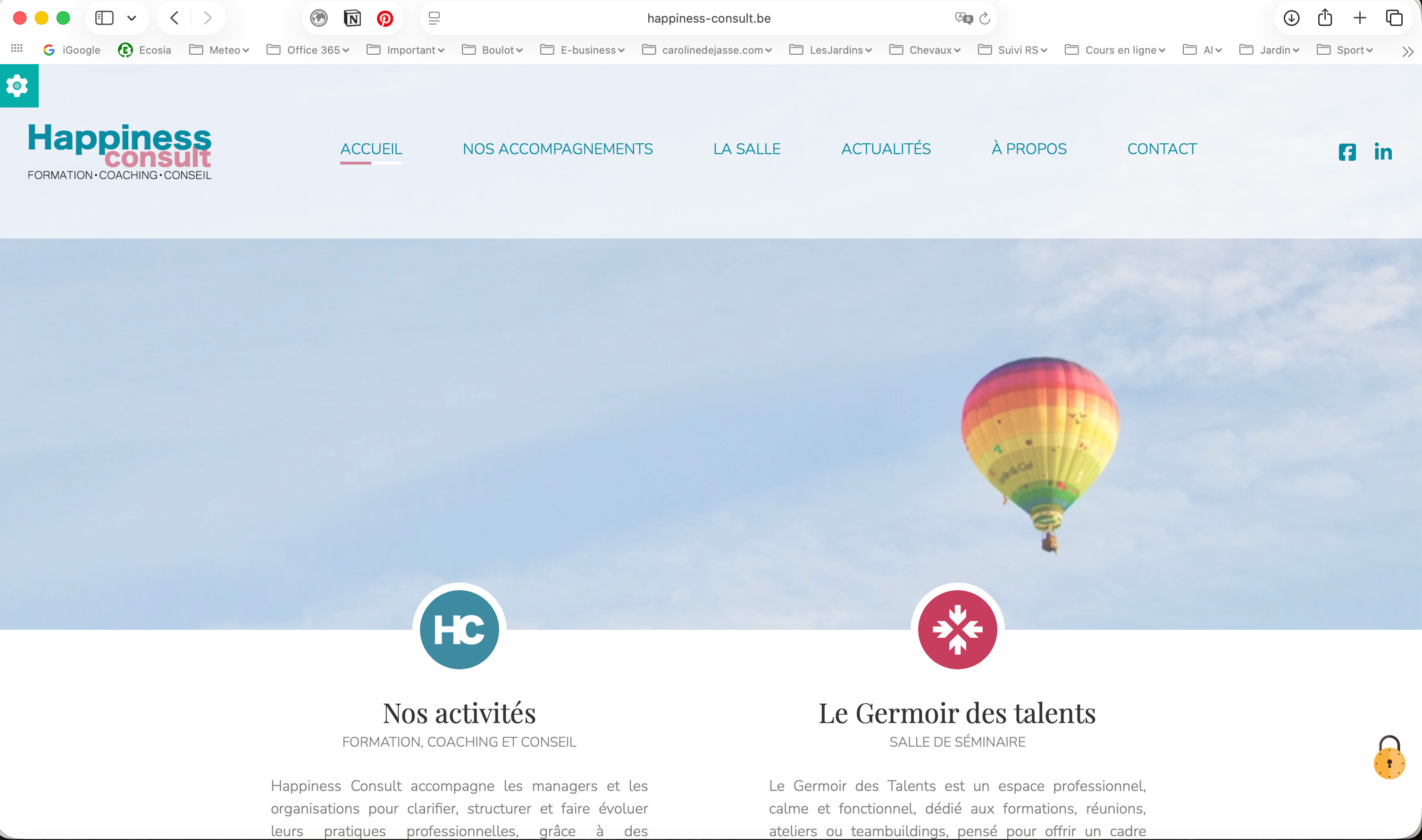Happiness Consult &mdash; Page d'accueil du site 2024