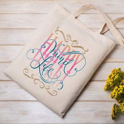 Happy Mind Happy Life – Lettering Design