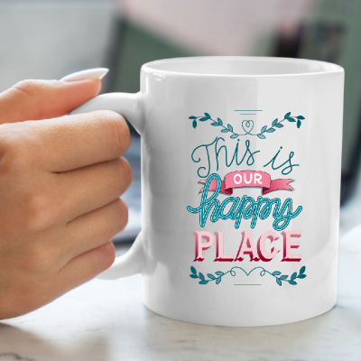 This is our happy place – Lettering Design